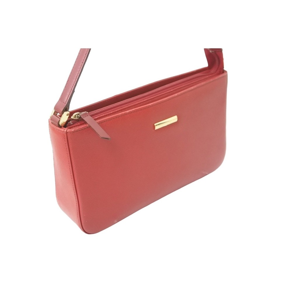 BURBERRY Nova Check shoulder bag logo red leather - Picture 4 of 9
